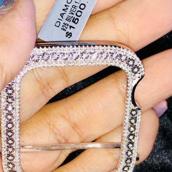 Genuine Real Diamond Bezel for Apple Watch all series custom made free appraisal - Picture 15 of 17